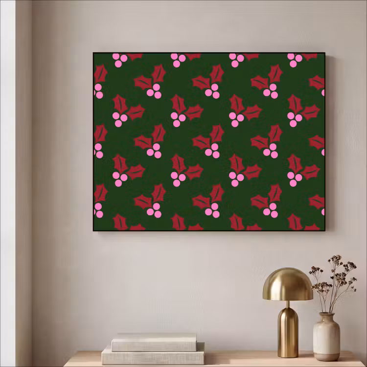 Art Frame - Neon – Stechpalme – Weihnachten — 4