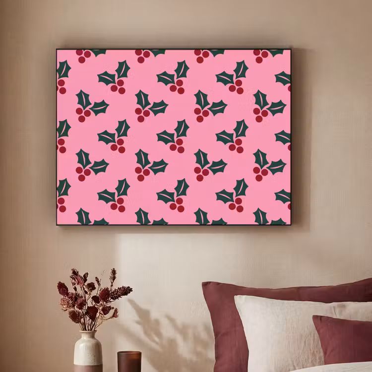 Art Frame - Rosa – Weihnachten – Stechpalme — 2