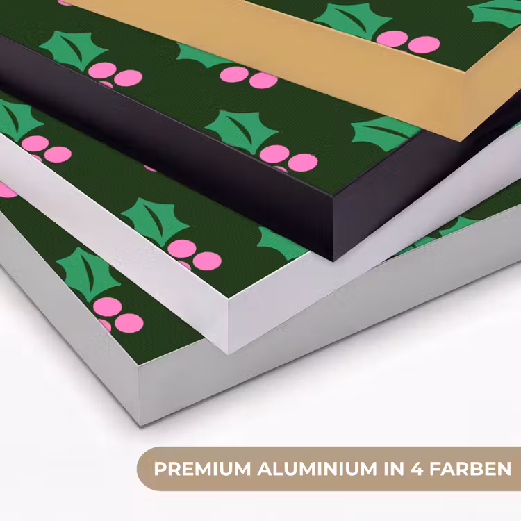 Art Frame - Stechpalme – Grün – Rosa – Weihnachten — 5