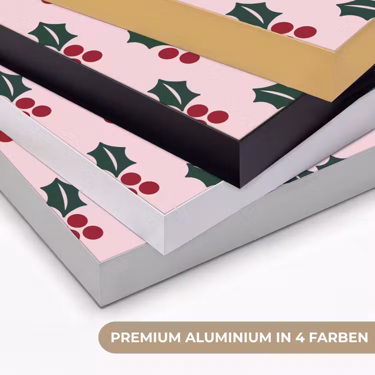 Art Frame - Weihnachten – Stechpalme – Grün – Rosa — 5