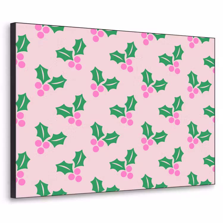 Art Frame - Weihnachten – Stechpalme – Rosa — 1