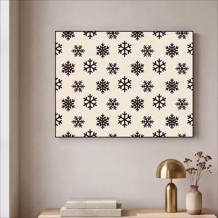 Art Frame - Schneeflocke – Creme – Weiß — 4