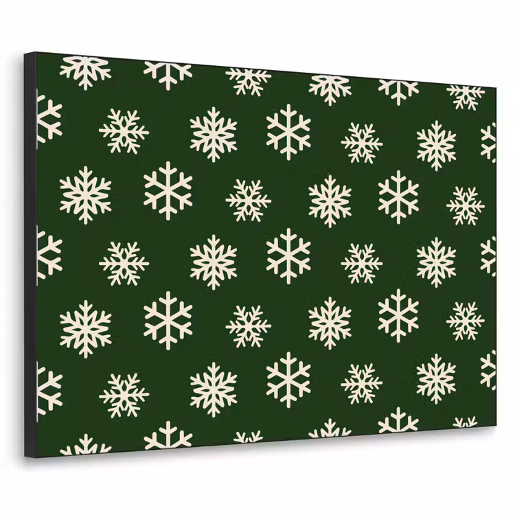 Art Frame - Schneeflocke – Grün – Weiß – Weihnachten — 1