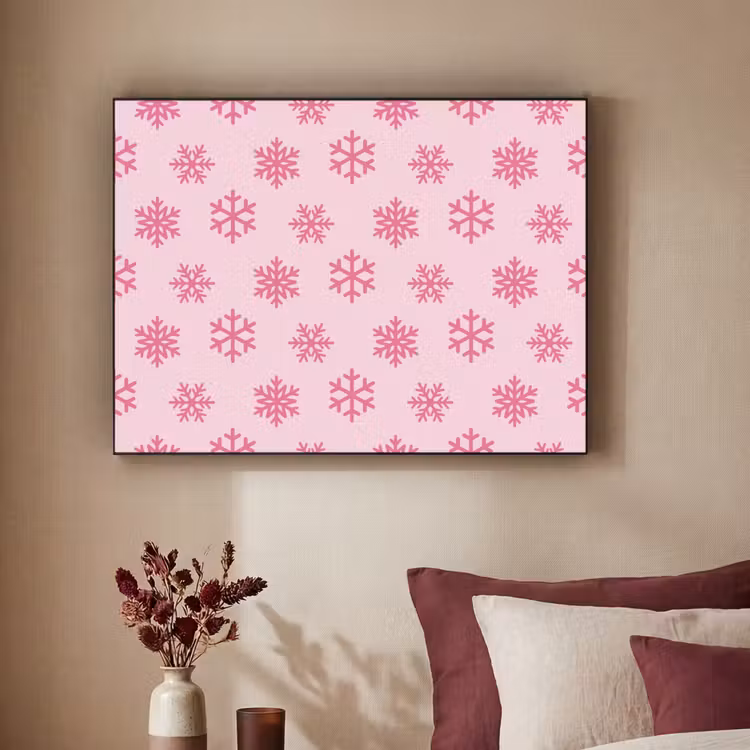Art Frame - Schneeflocke – Rosa – Weihnachten — 2