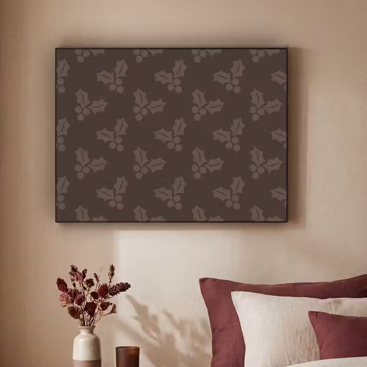 Art Frame - Weihnachten – Stechpalme – Braun — 2