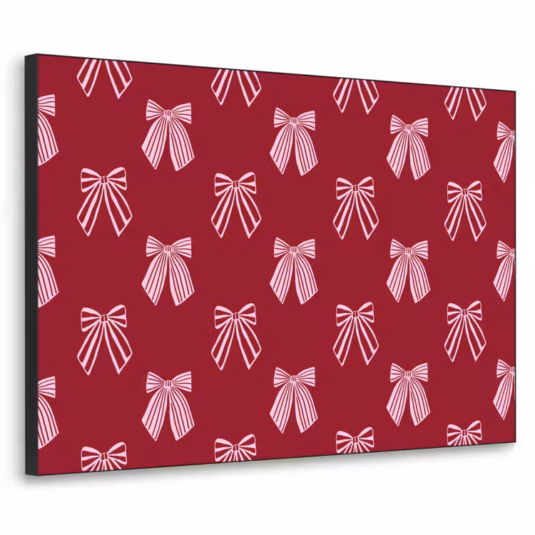 Art Frame - Schleifen – Weihnachten – Burgunderrot – Rosa — 1