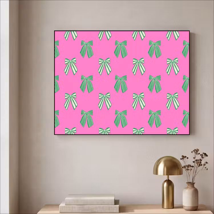 Art Frame - Schleifen – Weihnachten – Neon – Rosa – Grün — 4