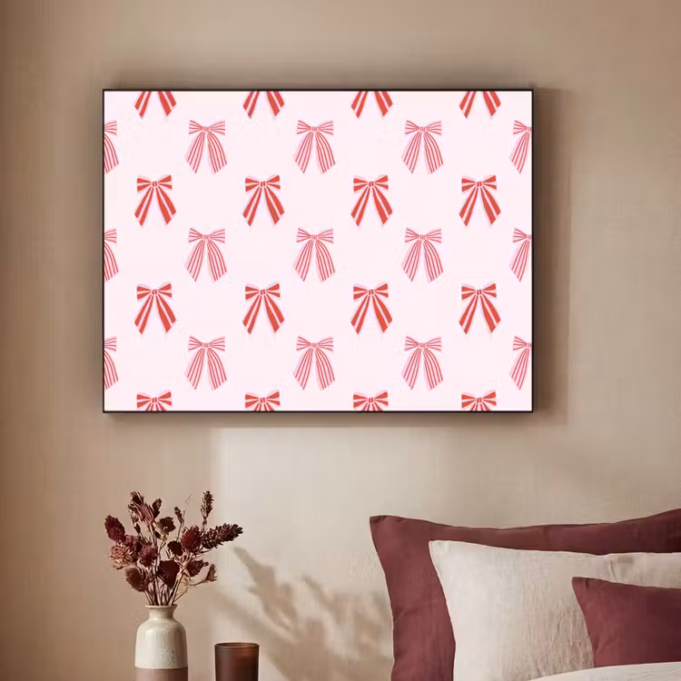 Art Frame - Schleifen – Weihnachten – Rosa – Rot — 2