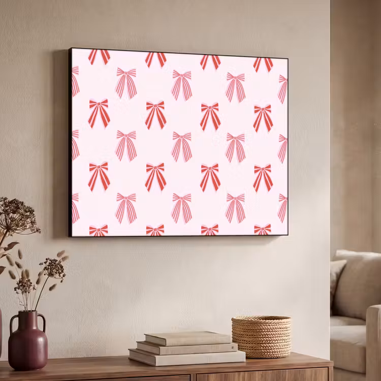Art Frame - Schleifen – Weihnachten – Rosa – Rot — 3