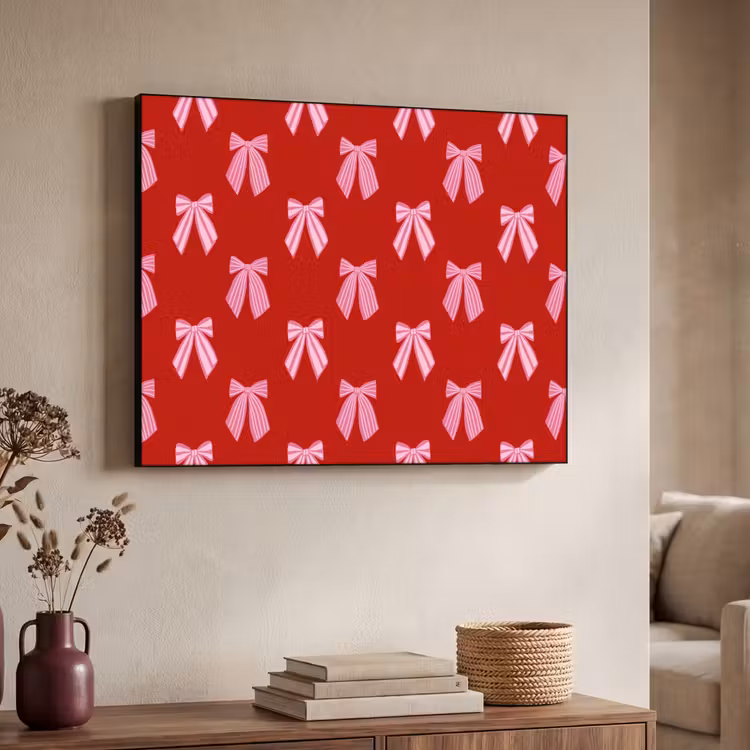 Art Frame - Schleifen – Weihnachten – Rot – Rosa — 3