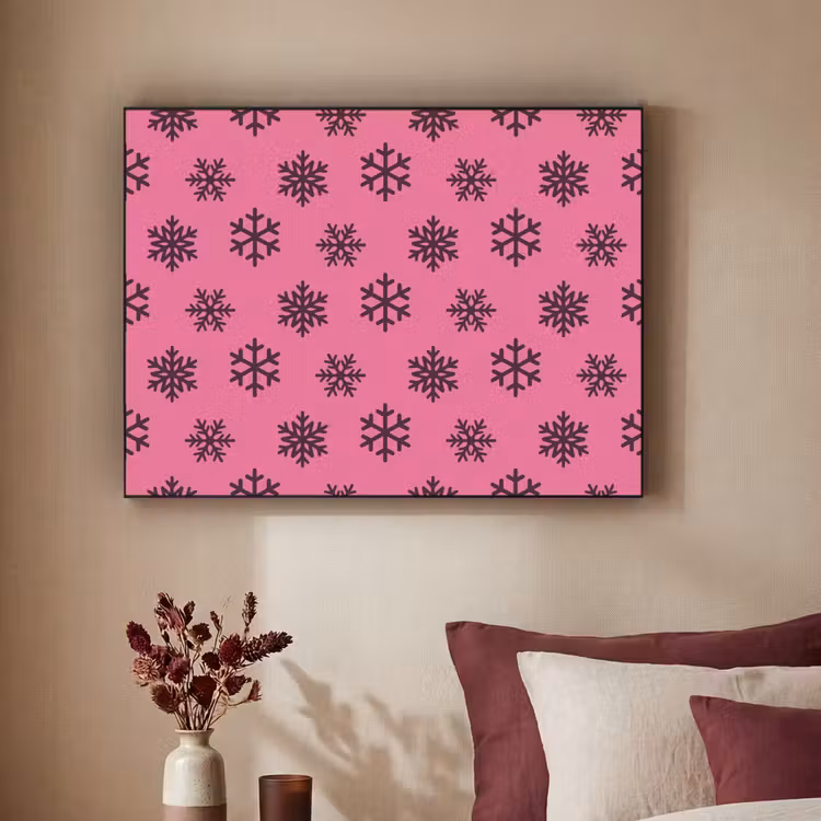 Art Frame - Schneeflocke – Lila – Rosa – Weihnachten — 2