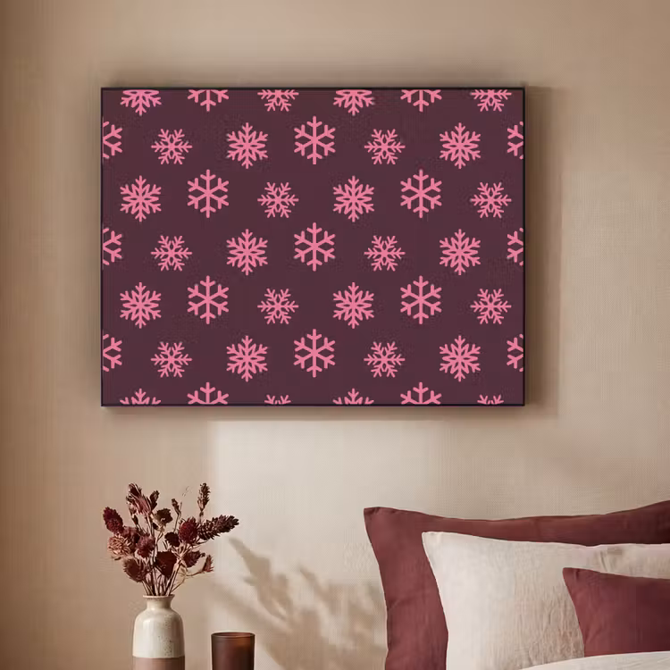 Art Frame - Schneeflocke – Rosa – Lila – Weihnachten — 2