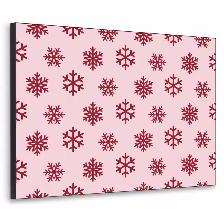 Art Frame - Schneeflocke – Rosa – Rot – Weihnachten — 1