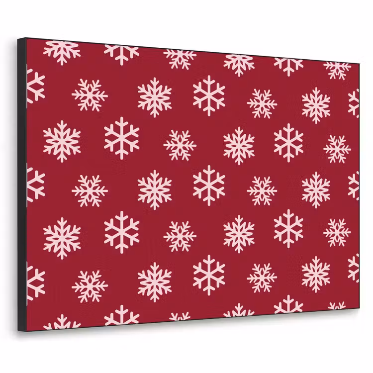 Art Frame - Schneeflocke – Rot – Rosa – Weihnachten — 1