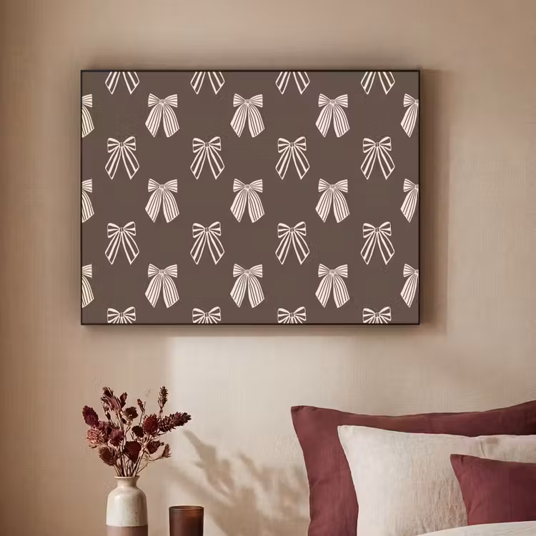 Art Frame - Schleifen – Weihnachten – Braun – Cremefarben — 2