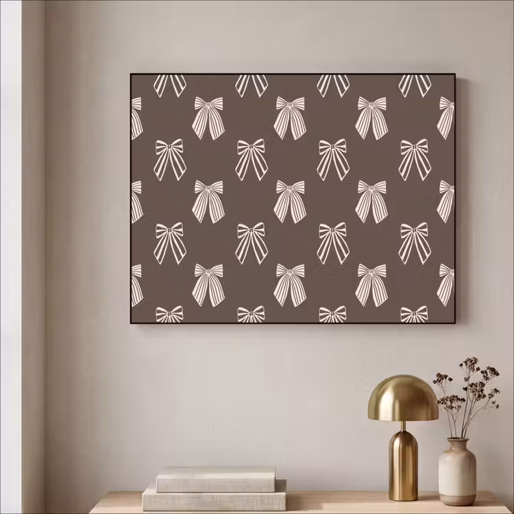 Art Frame - Schleifen – Weihnachten – Braun – Cremefarben — 4