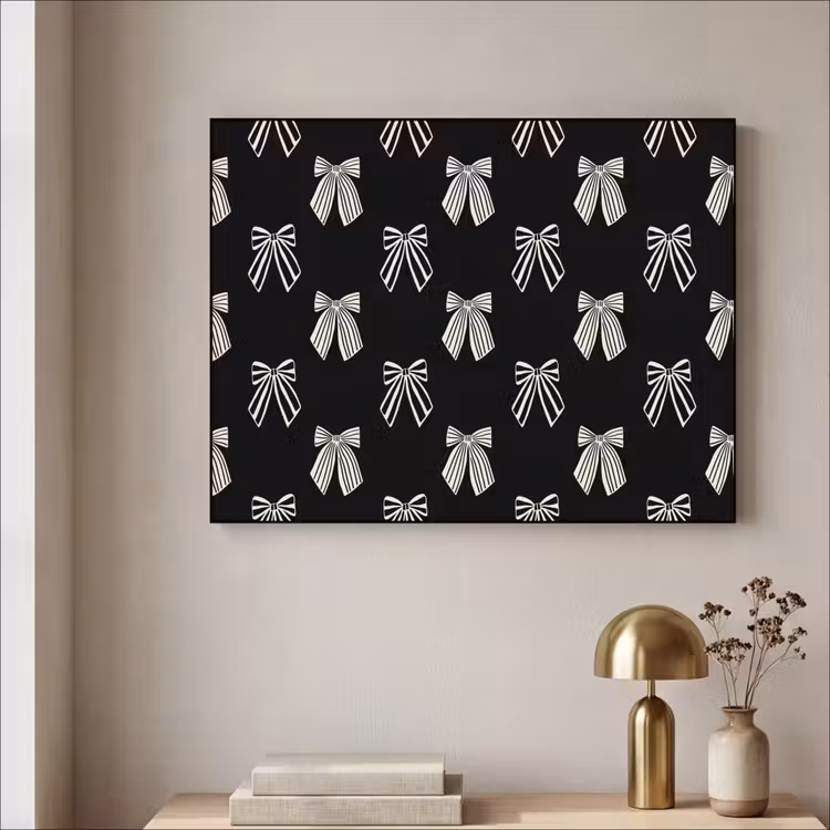 Art Frame - Schleifen – Weihnachten – Creme – Schwarz — 4
