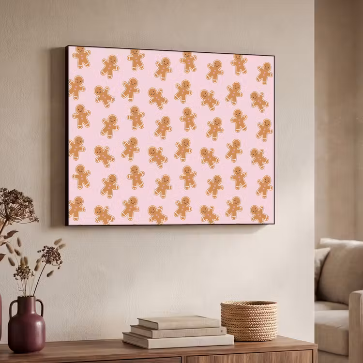 Art Frame - Lebkuchen – Braun – Rosa – Weihnachten — 3