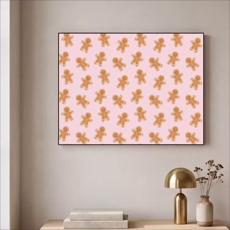 Art Frame - Lebkuchen – Braun – Rosa – Weihnachten — 4