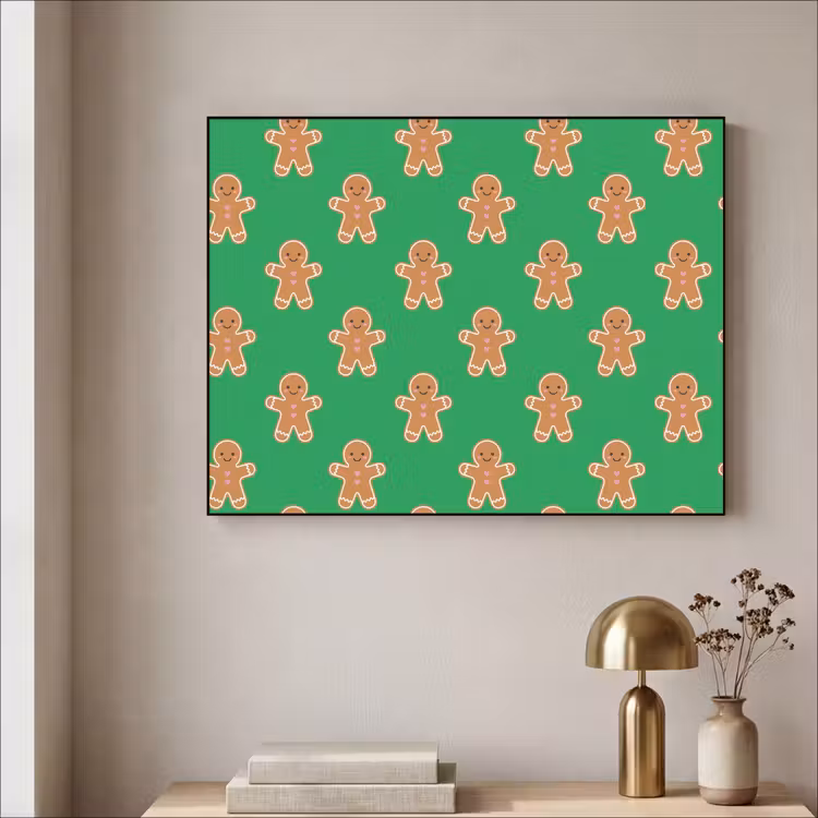 Art Frame - Lebkuchen – Weihnachten – Neon – Grün — 4