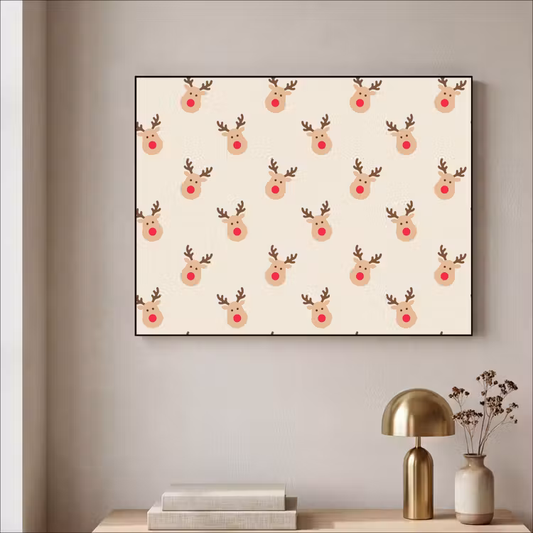 Art Frame - Rentiere – Weihnachten – Creme — 4