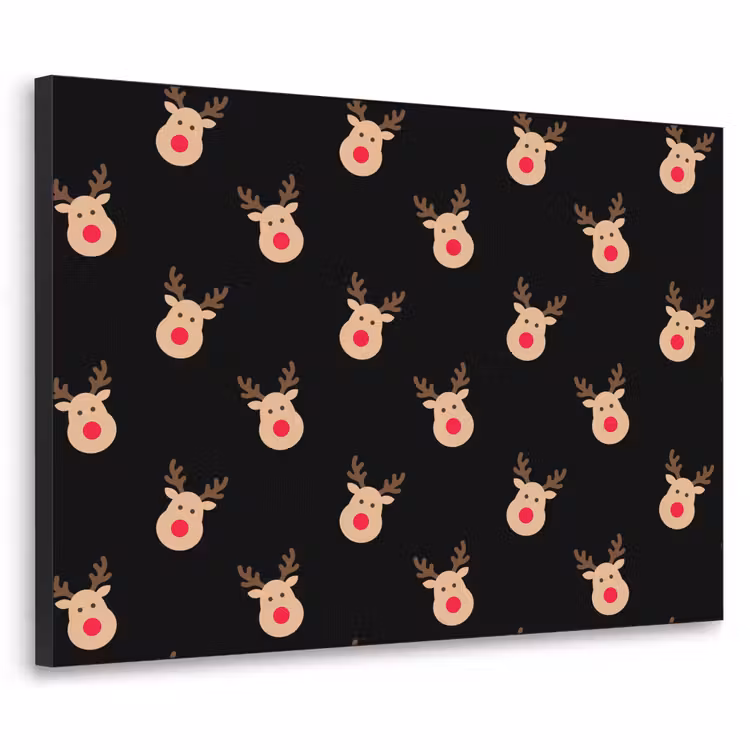 Art Frame - Rentiere – Weihnachten – Schwarz — 1