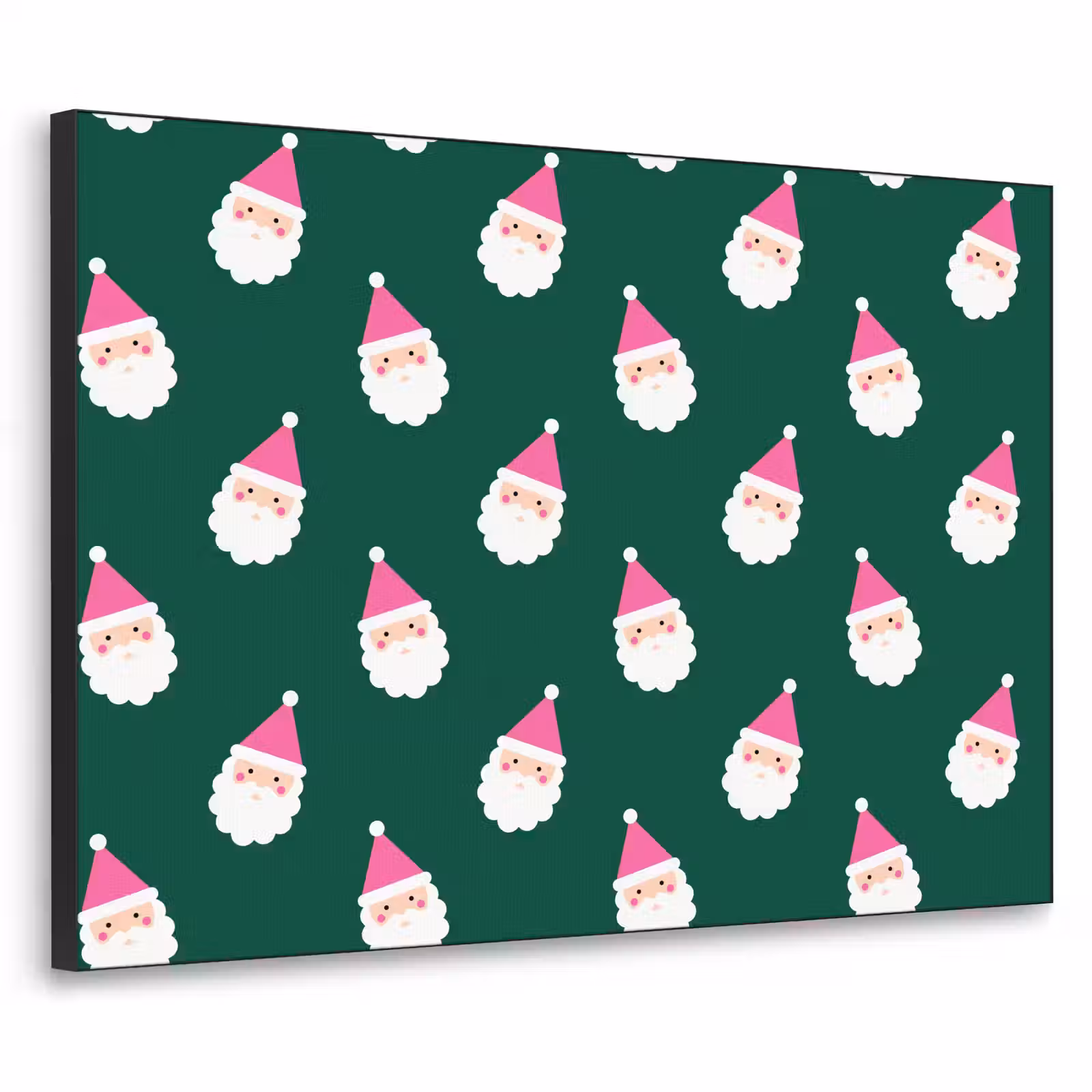 Art Frame - Weihnachtsmann – Weihnachten – Grün – Rosa — 1