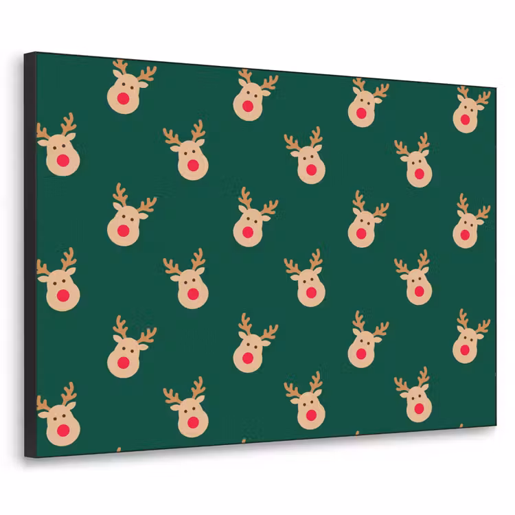 Art Frame - Rentiere – Weihnachten – Grün — 1
