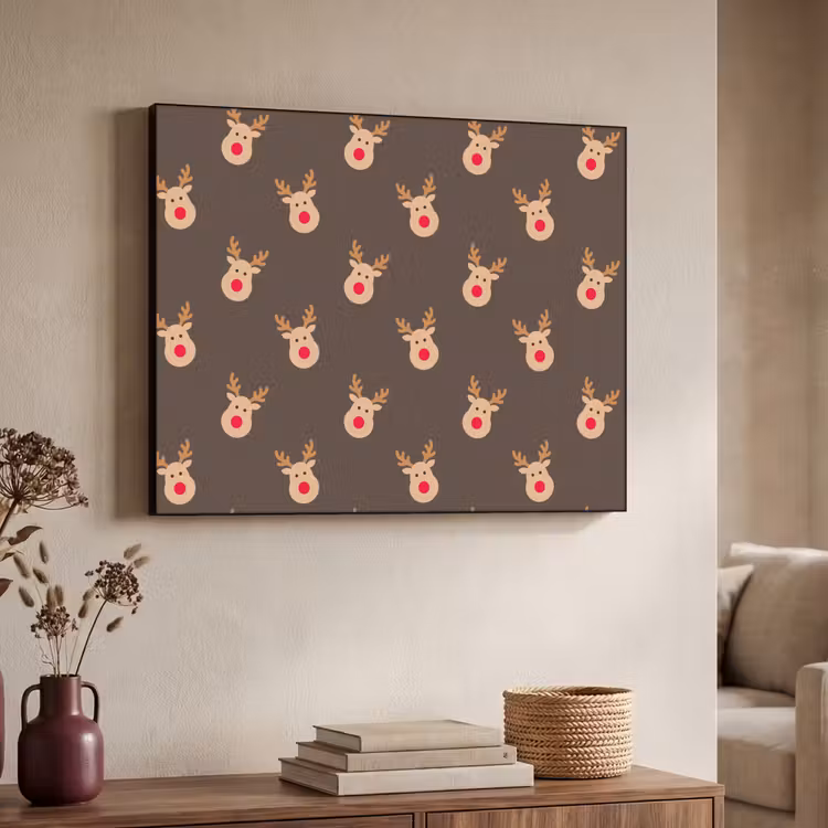 Art Frame - Weihnachten – Rentiere – Braun — 3