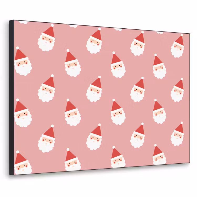 Art Frame - Weihnachten – Weihnachtsmann – Rosa — 1
