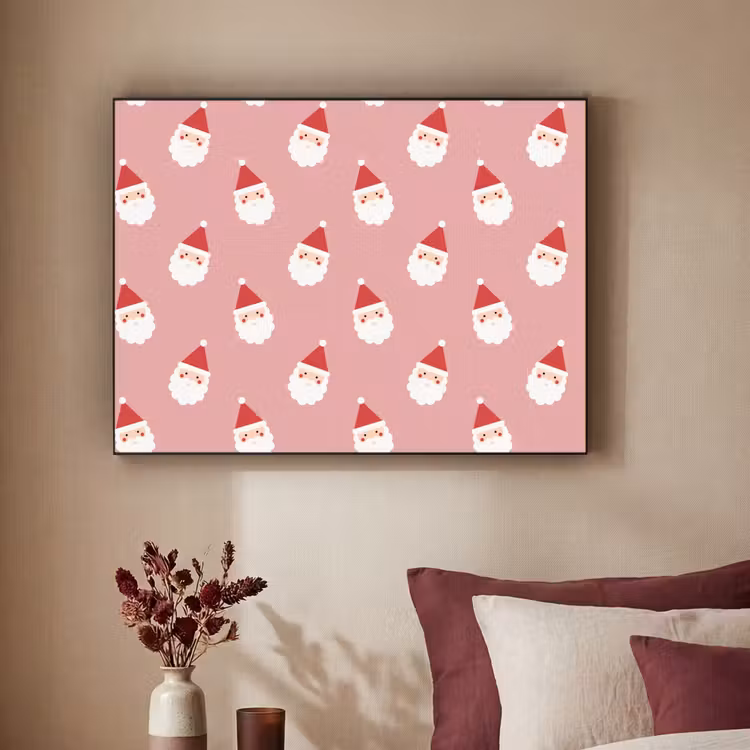 Art Frame - Weihnachten – Weihnachtsmann – Rosa — 2