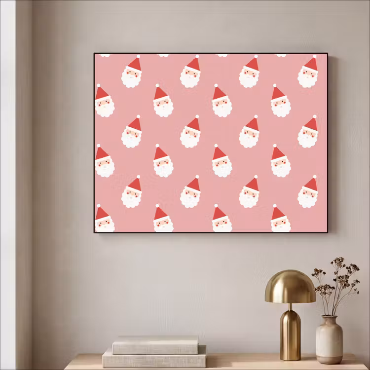 Art Frame - Weihnachten – Weihnachtsmann – Rosa — 4