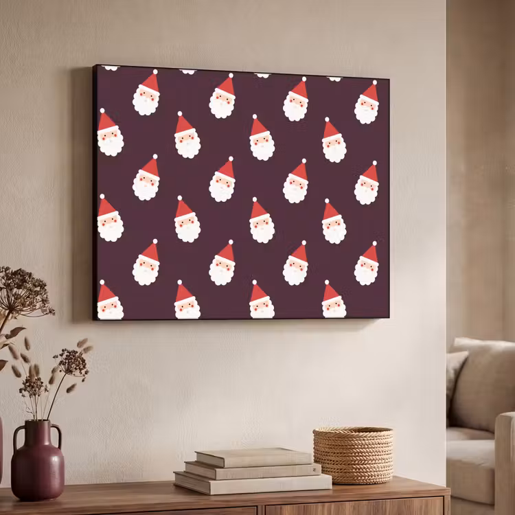 Art Frame - Weihnachtsmann – Weihnachten – Dunkel – Rot — 3