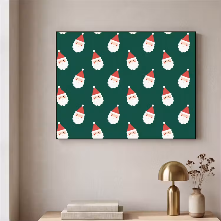 Art Frame - Weihnachtsmann – Weihnachten – Grün — 4