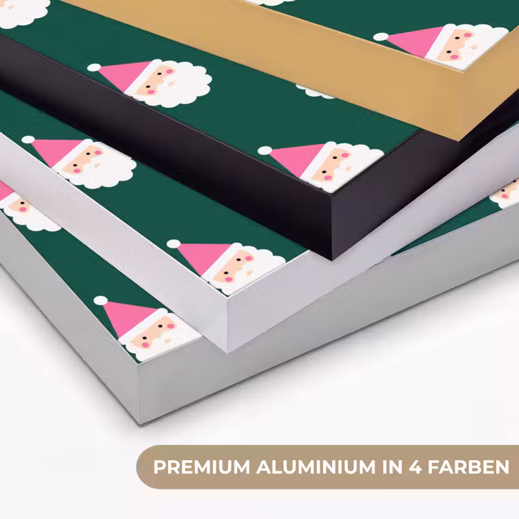 Art Frame - Weihnachtsmann – Weihnachten – Grün – Rosa — 5