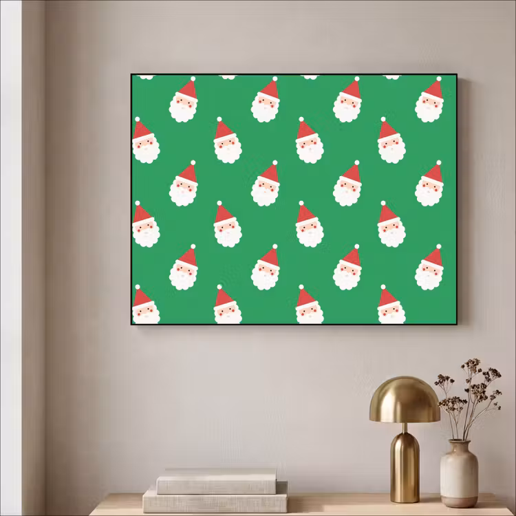 Art Frame - Weihnachtsmann – Weihnachten – Neon – Grün — 4