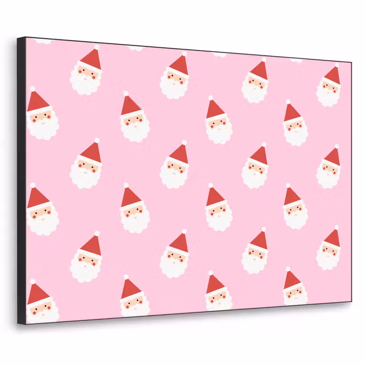 Art Frame - Weihnachtsmann – Weihnachten – Rosa — 1
