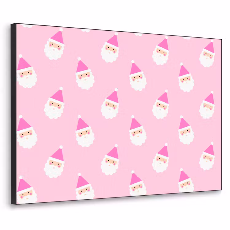 Art Frame - Weihnachtsmann – Weihnachten – Rosa – Pastell — 1