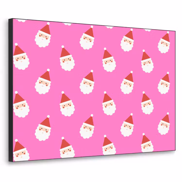 Art Frame - Weihnachtsmann – Weihnachten – Rosa – Rot — 1