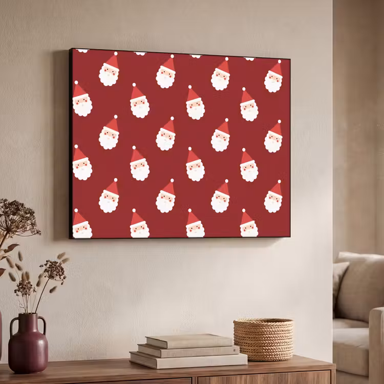 Art Frame - Weihnachtsmann – Weihnachten – Rot — 3