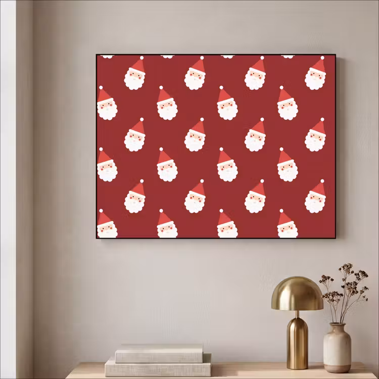 Art Frame - Weihnachtsmann – Weihnachten – Rot — 4