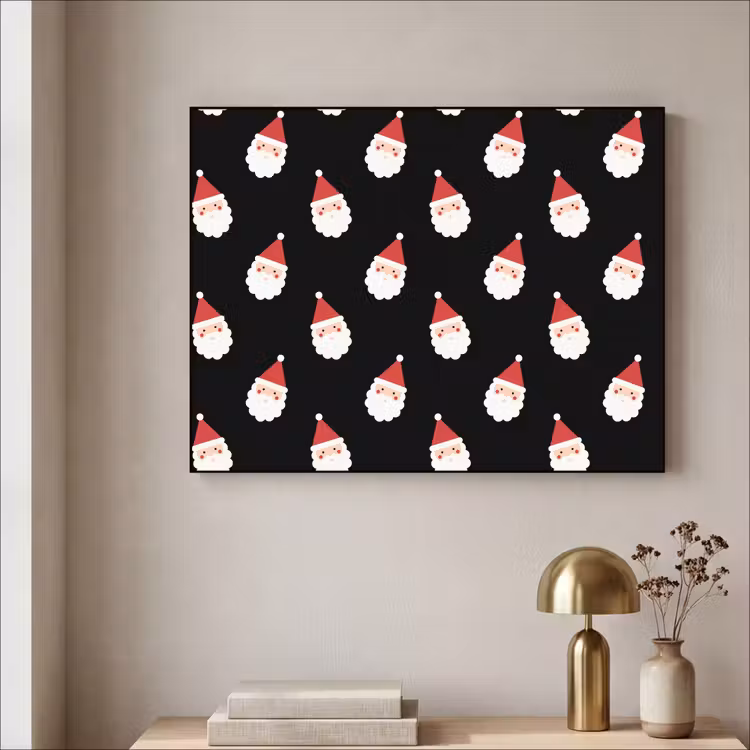 Art Frame - Weihnachtsmann – Weihnachten – Schwarz — 4
