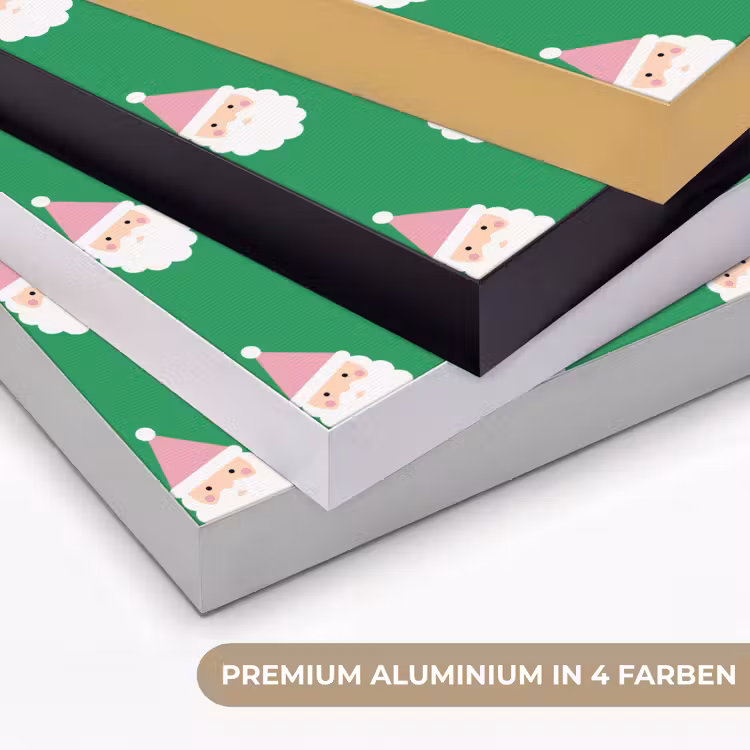 Art Frame - Weihnachtsmann – Weihnachten – Rosa – Grün — 5