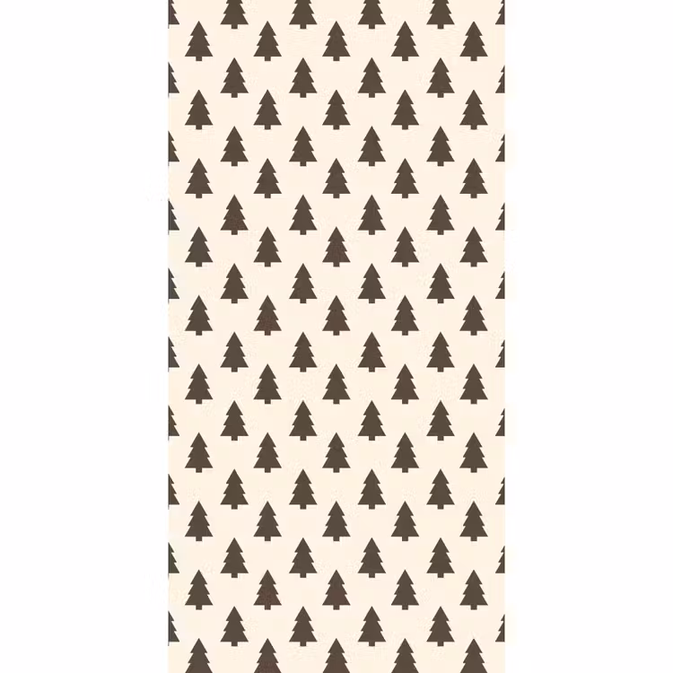 Tapete - Weihnachtsbaum – Creme – Grau — 2