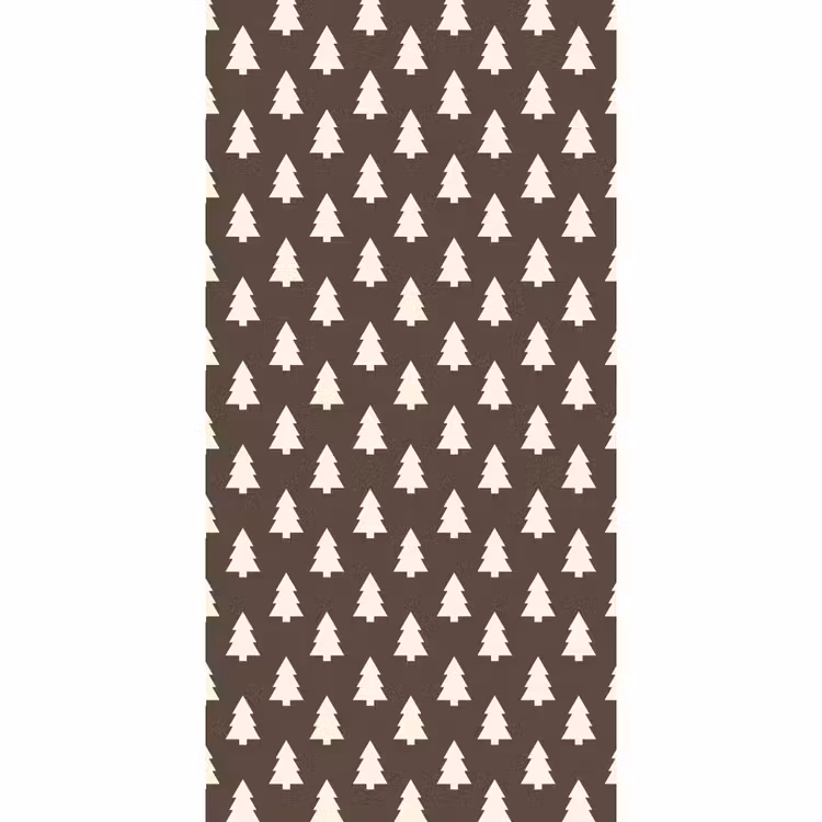 Tapete - Weihnachtsbaum – Grau – Cremefarben — 2