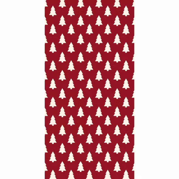Tapete - Weihnachtsbaum – Rot – Weiß — 2