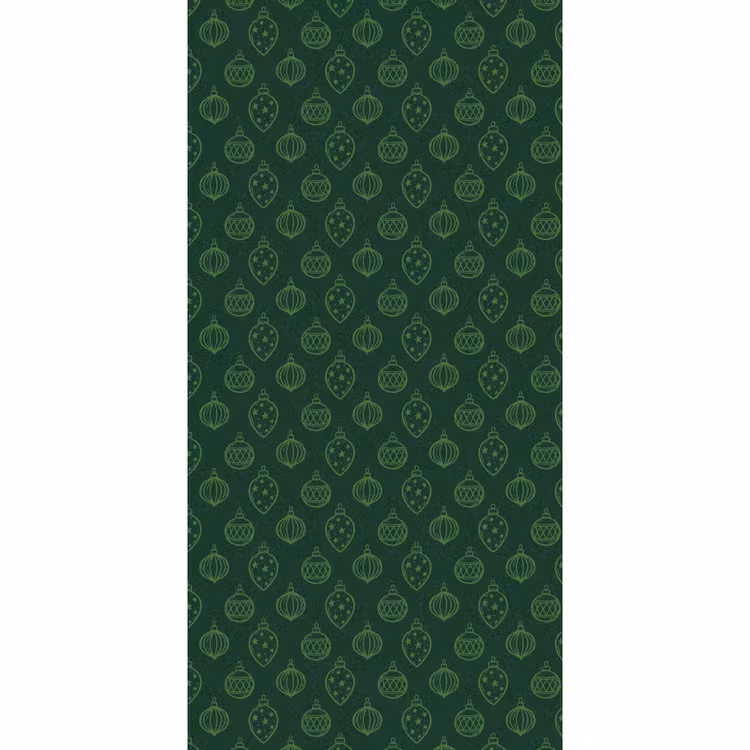 Tapete - Weihnachtskugel – Grün – Weihnachten — 2