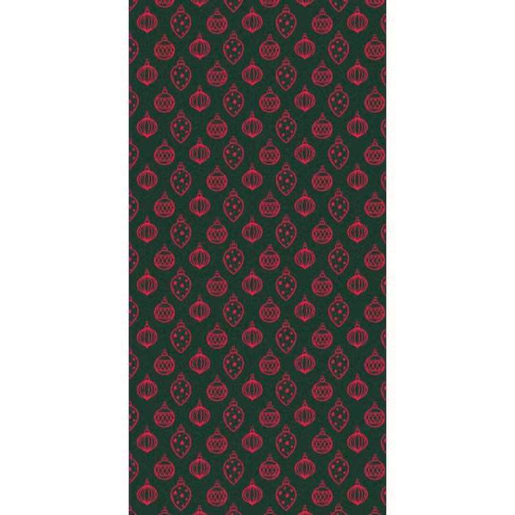 Tapete - Weihnachtskugel – Rot – Grün — 2