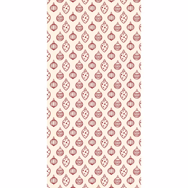 Tapete - Weihnachtskugel – Rot – Weihnachten — 2