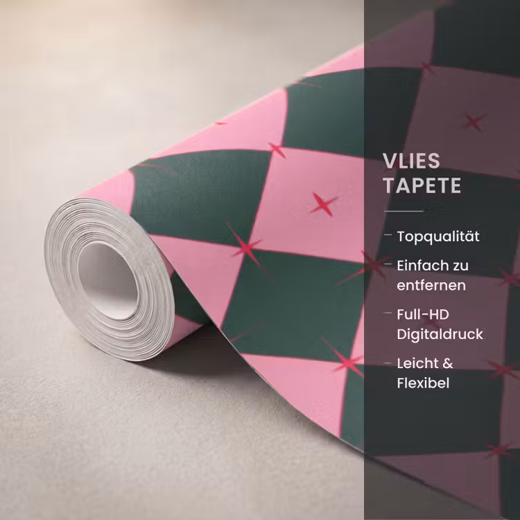 Tapete - Stern – Rosa – Grün – Weihnachten — 3